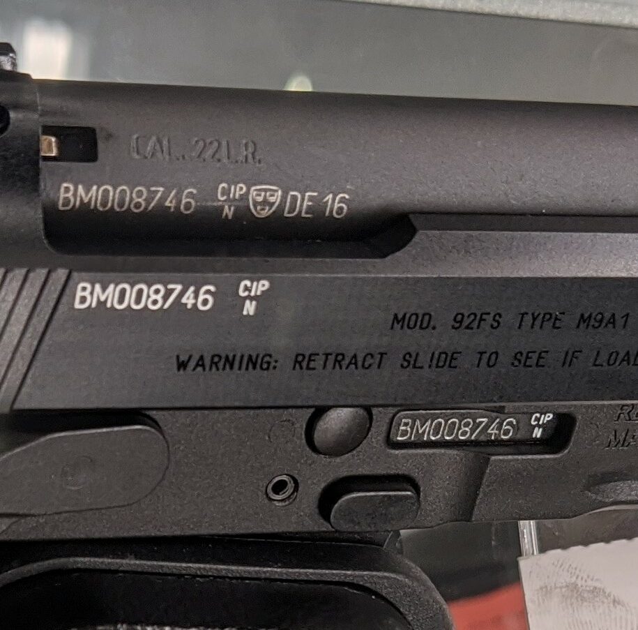 Laser Engraved Gun